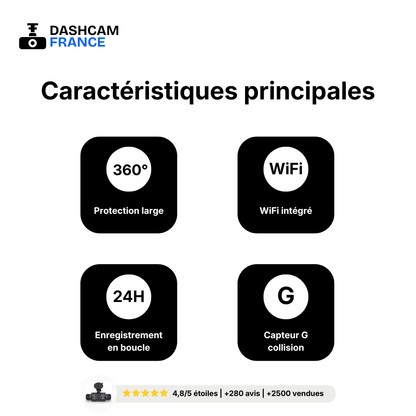 Dashcam voiture 360