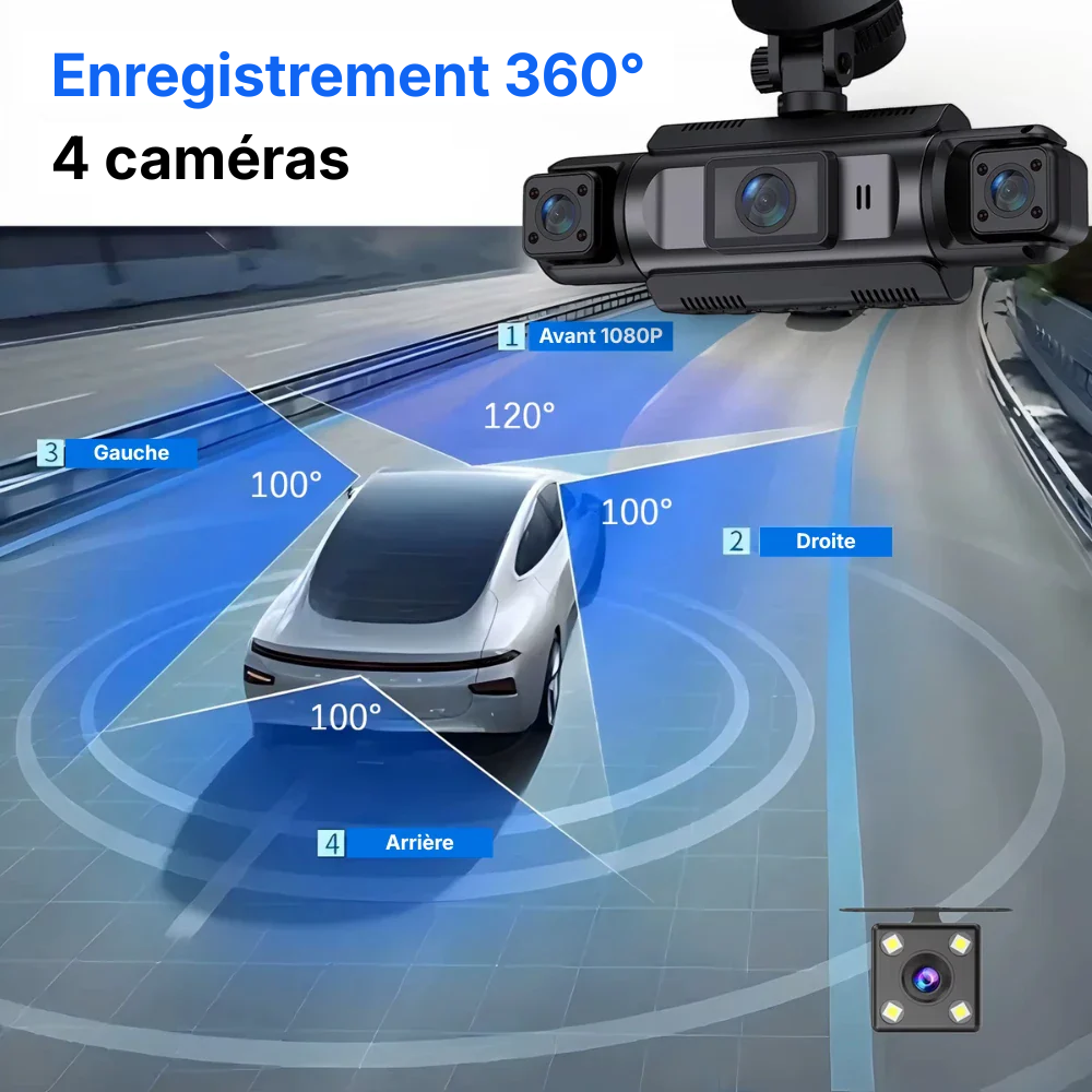 Dashcam voiture 360
